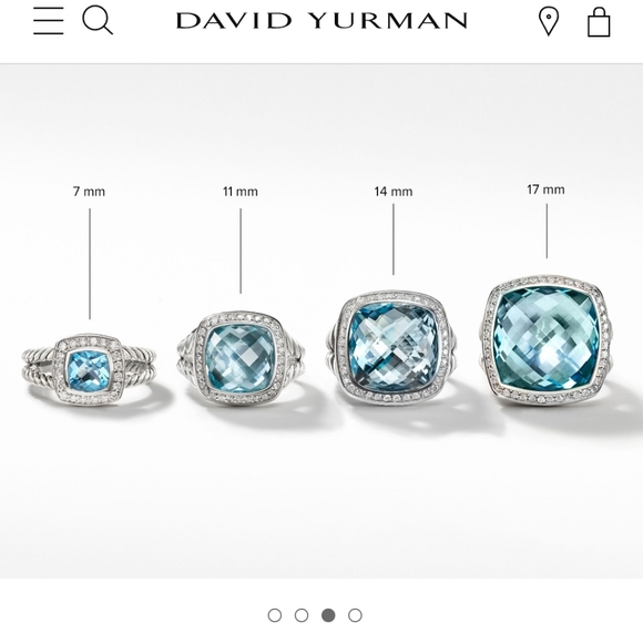 DAVID YURMAN @Albion 14mm Black Onyx with Pavé diamond ring - Picture 14 of 14